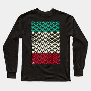 Retro Japanese Clouds Pattern RE:COLOR 24 Long Sleeve T-Shirt